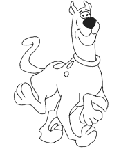 printable scooby doo coloring page