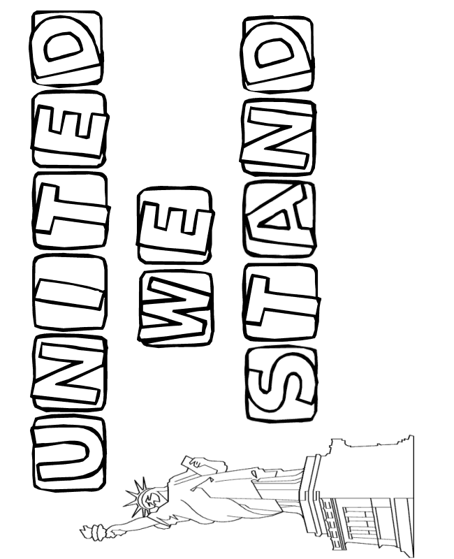 United We Stand Coloring Pages