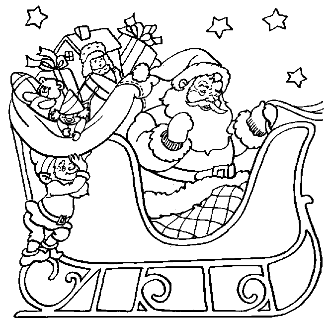 Click here to print this free christmas coloring page.