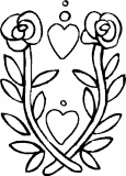 flower coloring book picture