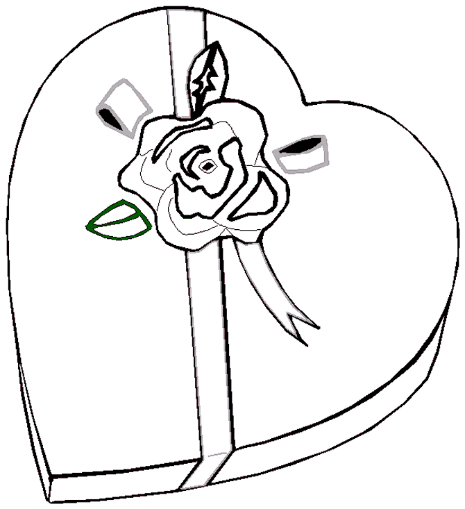 Valentine´s Day Coloring Pages of Candy