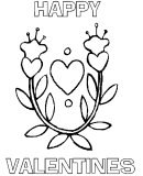 valentine coloring book page