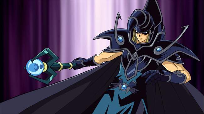 SORCERER OF DARK MAGIC in the animated picture YU-Gi-Oh