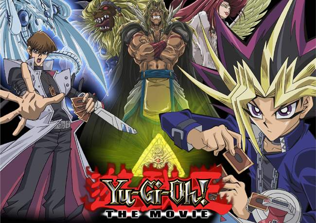 ANUBIS, SPHINX TELEIA, THE PHARAOH, KAIBAK BLUE-EYES SHINING DRAGON and ANDRO SPHINX in 4Kids Entertainment's animated adventure YU-Gi-Oh picture.