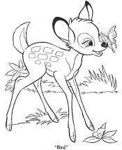 bambi coloring pages