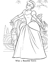 Fairy Tale Cinderella coloring page