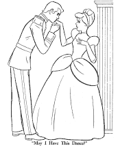 Fairy Tale Cinderella coloring page
