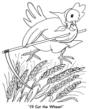 little red hen coloring pages