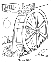 Fairy Tale Little Red Hen coloring page