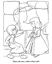 Fairy Tale Snow Queen coloring pages