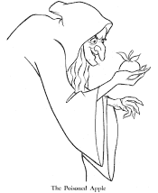snow white coloring pages