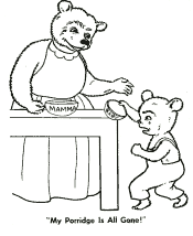 3 Bears coloring pages