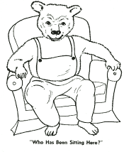 3 Bears coloring page