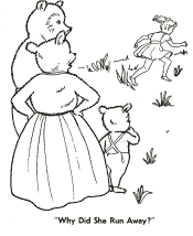 3 Bears coloring page