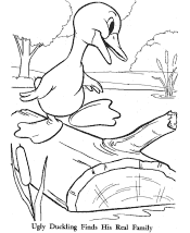 ugly duckling coloring pages