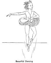 ballet coloring page