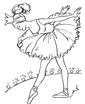 ballet coloring page