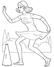 cheerleader coloring pages