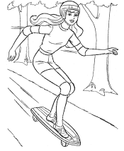 girls in sports coloring page