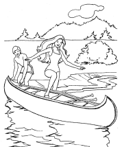 vacation coloring pages