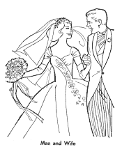 wedding coloring page