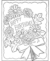 birthdays coloring pages