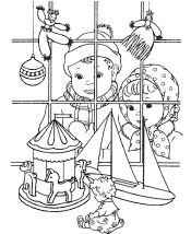 christmas kids coloring pages