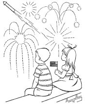 independence day coloring page
