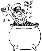 Pot of Gold coloring pages