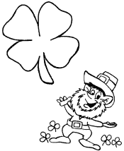 shamrock coloring pages