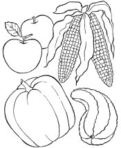 thanksgiving dinner coloring pages