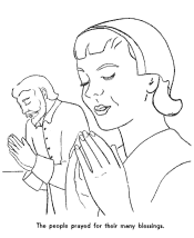 pilgrims coloring pages
