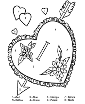 valentine´s day coloring pages