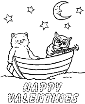 Happy Valentine´s Day coloring page