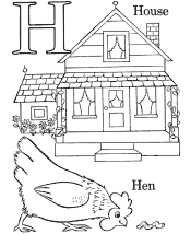 alphabet coloring pages