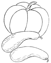coloring pages of food