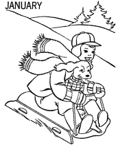 winter coloring page