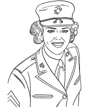 military coloring pages