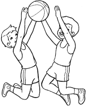 sports coloring pages basketball
