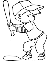 sports coloring pages baseball