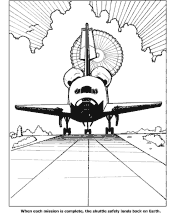 space shuttle coloring pages