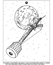 space station coloring page