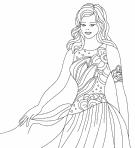 Princess coloring pages - by Nicole Florian