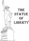 July 4th Statue of Liberty coloring page
