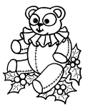 Printable Christmas coloring book picture